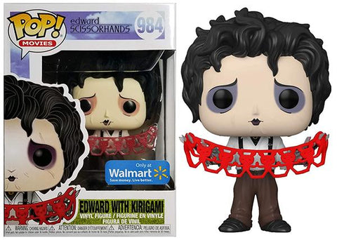 POP! Movies #984: Edward Scissorhands - Edward with Kirigami (Wal-Mart Exclusive) (Funko POP!) Figure and Box w/ Protector