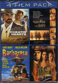 Cheatin' Hearts / South of Heaven West of Hell / Barbarosa / A Texas Funeral (DVD) Pre-Owned