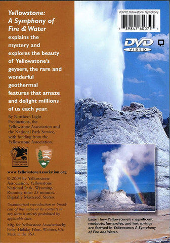Yellowstone: A Symphony of Fire and Water (DVD) Pre-Owned