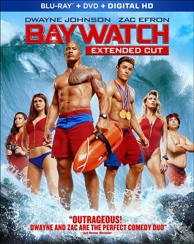 Baywatch (Blu Ray + DVD Combo) NEW