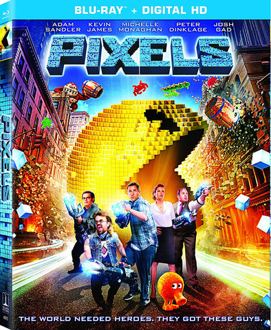 Pixels (Blu Ray) Pre-Owned: Disc and Case
