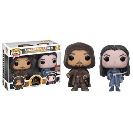 Pop! Movies 2 Pack: The Lord of The Rings - Aragorn & Arwen (2017 Summer Convention Exclusive) (Funko POP!) Figure and Box