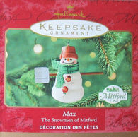 Max - The Snowmen of Mitford (2000) (Hallmark Keepsake) Pre-Owned: Ornament and Box