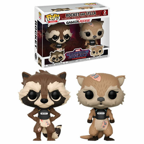 POP! Marvel 2 Pack: Gamerverse - Rocket and Lylla - Marvel Guardians of the Galaxy - The Telltale Series (Funko POP! Bobble-Head) Figure and Box