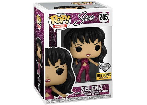 Funko POP! Rocks #205: Selena (Diamond Collection) (Hot Topic Exclusive) (Funko POP!) Figure and Box w/ Protector