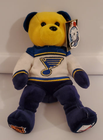 Team Ice Bears 2000 - St Louis Blues Hockey - Keith Tkachuk #7 Bean Bear (NEW)