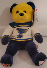 Team Ice Bears 2000 - St Louis Blues Hockey - Doug Weight #39 Bean Bear (NEW)