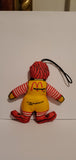 McDonald's Happy Meal Toy - Ronald McDonald Plush Keychain Ornament 1981 (Pre-Owned)