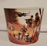 Star Wars The Force Awakens - Plastic Popcorn Bucket (Rey & Kylo) - Lucas Film Promo 2015 (Pre-Owned)