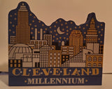 The Cat's Meow - Millennium Cleveland Skyline - 1999 Wooden Decor (Pre-Owned)