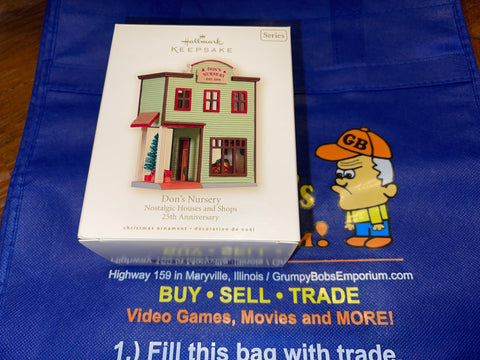 Don's Nursery #25 (2008) (Nostalgic House and Shops) (25th Anniversary) Don Palmiter (Hallmark Keepsake) Pre-Owned: Ornament and Box
