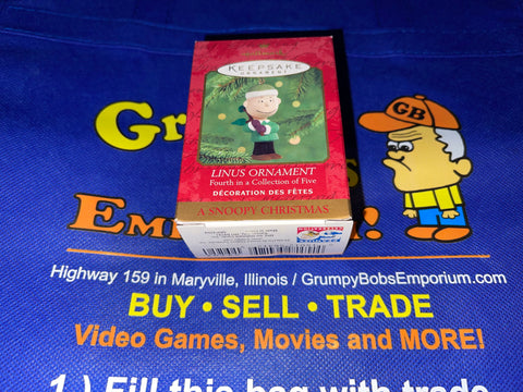 Linus - A Snoopy Christmas (#4 of 5) (Peanuts 50th Celebration) Bob Siedler (Hallmark Keepsake) Pre-Owned: Ornament and Box