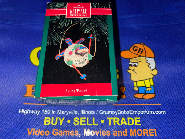 Skiing 'Round (1992) (Hallmark Keepsake) Pre-Owned: Ornament and Box