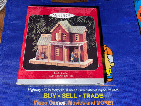Halls Station (1999) (Anniversary Edition) Don Palmiter (Hallmark Keepsake) Pre-Owned: Ornament and Box