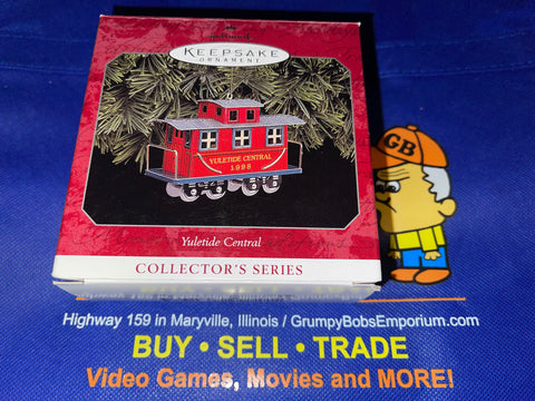 Merry Little Red Caboose #5 (1999) (Yuletide Central) Linda Sickman (Collector's Series) Pressed Tin (Hallmark Keepsake) Pre-Owned: Ornament and Box