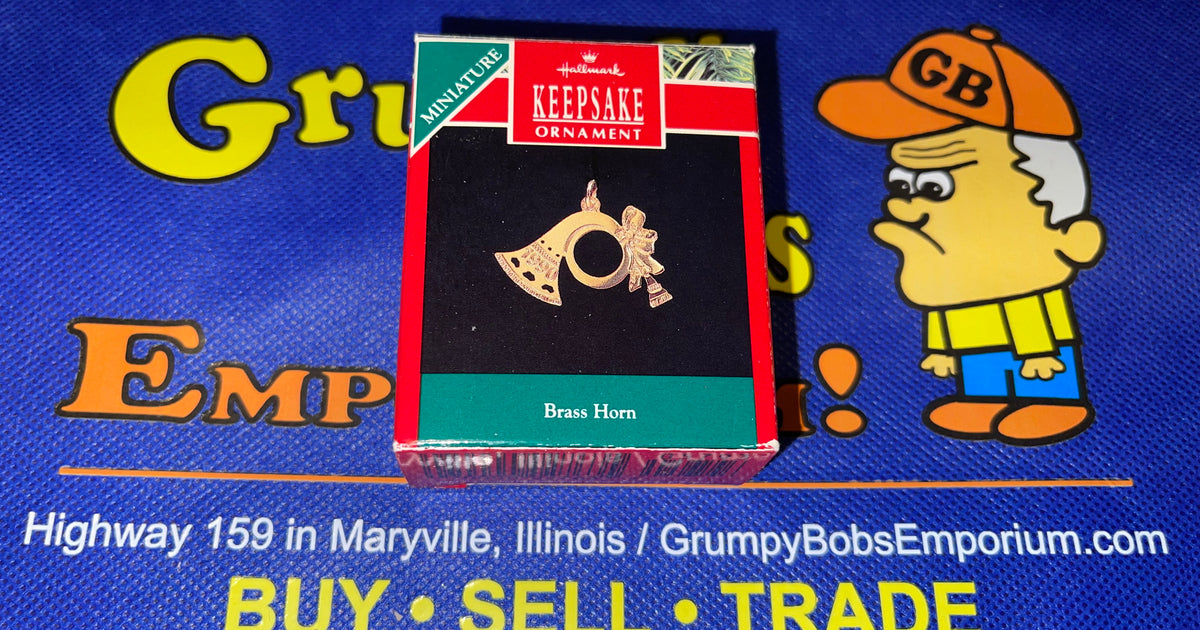 Brass Horn (1990) (Miniature) (Hallmark Keepsake) Pre-Owned: Ornament ...