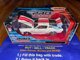 Pro Rodz: 1967 Ford Mustang GT - White w/ Red Stripes (Pro-Touring Discast Collection) (1:24 Scale / Metal) (Maisto) Pre-Owned in Box