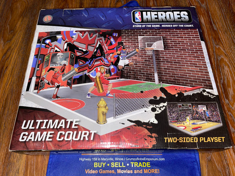 NBA+Heroes+Ultimate+Game+Court+Two-sided+Playset+Series+1+Jazwares