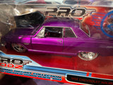 Pro Rodz: 1965 Chevrolet Malibu SS Purple (Pro-Touring Discast Collection) (1:24 Scale / Metal) (Maisto) Pre-Owned in Box