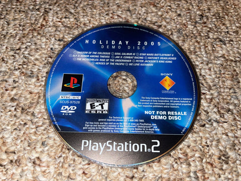 Holiday 2005 Demo Disc (Playstation 2) Pre-Owned: Disc Only