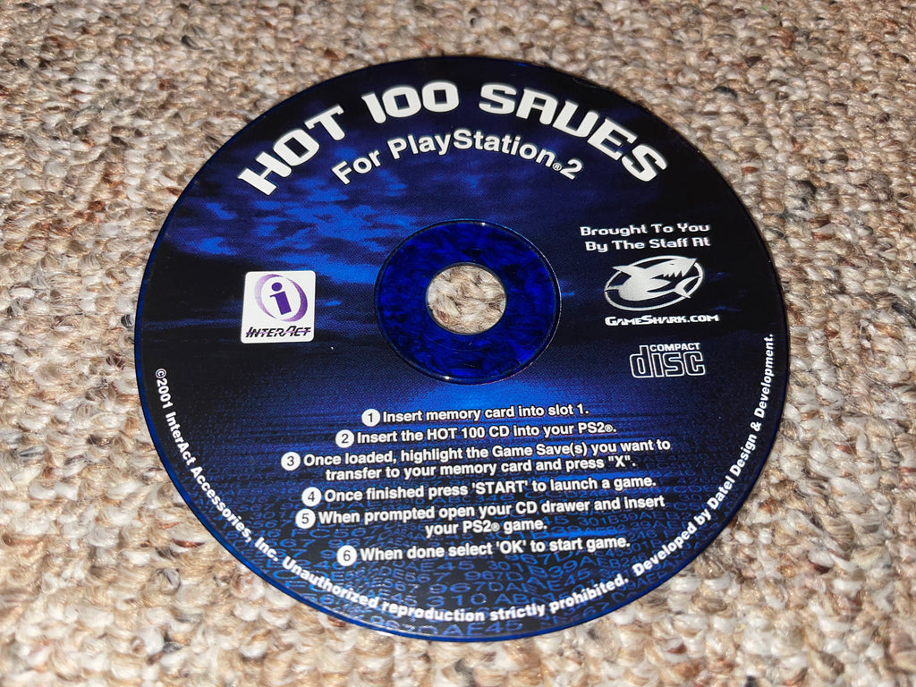 Hot 100 Saves (GameShark) (Playstation 2) Pre-Owned: Disc Only – Grumpy  Bob's Emporium