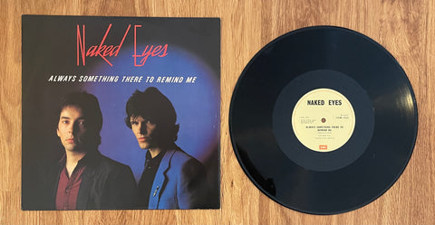 Naked Eyes "Something There To Remind Me / Pit Stop" 12" / 45 RPM / 12EMI 5334 / 1982 EMI Records Ltd. / UK / (Vinyl) Pre-Owned [*See Note]
