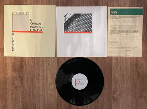 Orchestral Manoeuvres in the Dark / OMD / "Archetecture & Morality" DID12 / 1981 Dindisc-Dinsong Ltd. / UK /  (Includes "OMD Fan Club" Mail-In Form) (Light Yellow Cover) (Vinyl) Pre-Owned