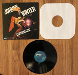 Johnny Winter "Johnny Winter Captured Live! / PZ33944 Stereo / 1976 Blue Sky / CBS Records, Inc. / USA (Vinyl) Pre-Owned / [Tear on back cover from previous sticker being removed]