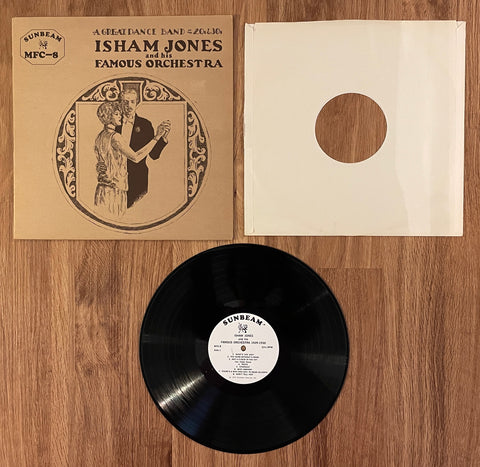 Isham Jones "Isham Jones and His Famous Orchestra 1929-1930" / MFX-8 (WHITE LABEL) / 1973 Sunbeam Records, Inc. / USA  [Scuff on front cover] (Vinyl) Pre-Owned