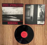 Bruce Springsteen "Nebraska" / TC 38358 Stereo / 1982 Columbia Records / CBS, Inc. / Stiff Paper Inner Sleeve with Lyrics / (Vinyl) Pre-Owned