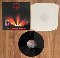 Hawkwind "Utopia 1984" / SKULL 8369 / 1985 Mausoleum Records / BELGIUM / (Vinyl) Pre-Owned (The publisher credit for B5 is mis-printed as "Xeruti Prods") (*Seams on cover need to be reglued)