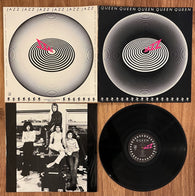 Queen: "Jazz" / 6E-166 Stereo PRC / 1978 Elektra Records / All Songs Pub. by Queen Music Ltd./Beechwood Music Corp. BMI / (Matrix/Runout: 6E-166-A-5-PRC - 111 - 111 RTB6) / (Vinyl/Gatefold)  (The word "Jazz" embossed) (DOES NOT INCLUDE POSTER) / Pre-Owned