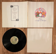 Queen: "A Night At The Opera" / 7E-1053 (CSM) Stereo / 1975 Queen and Elektra Records / Original US release on butterfly style labels Columbia Santa Maria Pressing / USA / (Embossed Gatefold / Vinyl)  (See Notes*) Pre-Owned