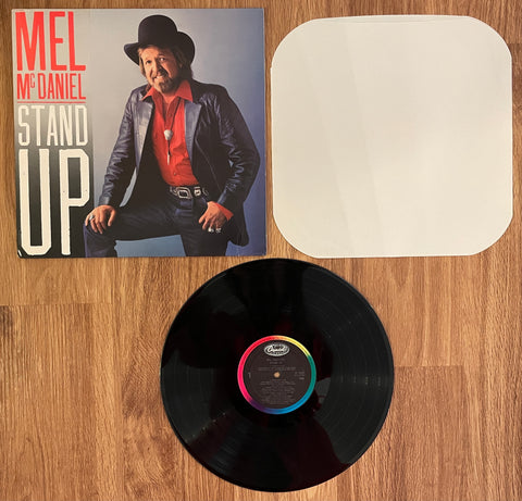Mel McDaniel: "Stand Up" / ST 12437 (CRC) on Label / ST 512437 on Cover Spine / 1985 Capitol Records, Inc. / USA / (See Notes in Description) (Vinyl) Pre-Owned