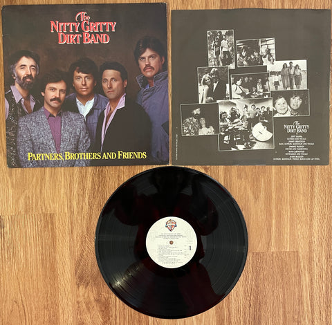 The Nitty Gritty Dirt Band: "Partners, Brothers and Friends" / W1 25304 on Label / 9 W125304 on Spine / 1985 Warner Bros. Club Edition / USA / (See Notes in Description)  (Vinyl) Pre-Owned