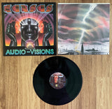 Kansas: "Audio-Visions" / FZ-36588 Stereo / 1980 Kirshner / Corn & Blood, Inc. / CBS, Inc. / USA / Barcode (Text): 0 7464-36588-1 // Barcode (Scanned): 0074643658812 (Vinyl) Pre-Owned