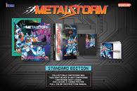 Metal Storm - Collector's Edition (Retro-bit Galactic Blue Edition ) (Nintendo) Pre-Owned: Game, Manual, Poster, Sleeve, Game Box, Pin, Figure, Art Prints, Collector's Box, and Certificate of Authenticity