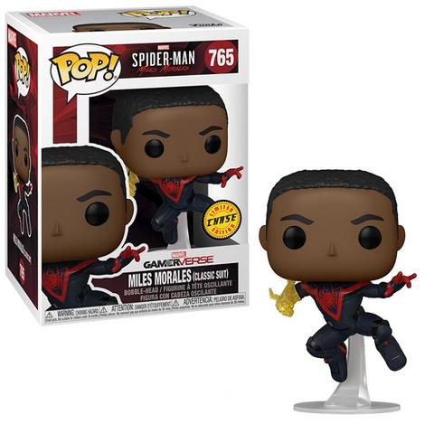 POP! Marvel #765: Gamerverse - Spider-Man: Miles Morales (Classic Suit) (Chase Limited Edition) (Funko POP Bobble-Head!) Figure and Box w/ Protector