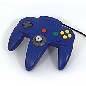 Official Nintendo Wired Controller - Blue (Nintendo 64 Accessory) Pre-Owned