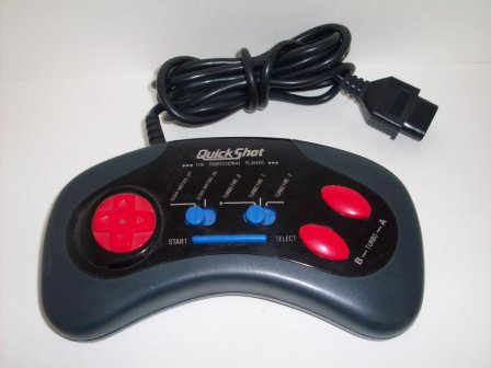Original Nintendo Quick Shot Turbo Controller - Black (Nintendo Accessory) Pre-Owned
