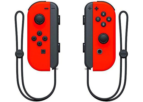 Nintendo Joy-Con (L/R) - Special Edition Mario Odyssey Red (Nintendo Switch) Pre-owned w/ Wrist Strap Adapters
