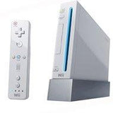 System - GameCube COMPATIBLE - White (Nintendo Wii) Pre-Owned w/ GameCube Controller, Wii Controller, Nunchuk, Memory Card, & Hookups