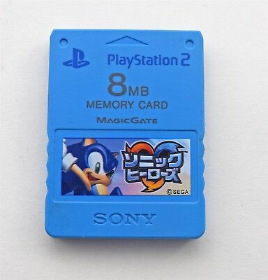 Official Sony 8MB Memory Card - Sonic Heroes Edition (Sony Playstation ...