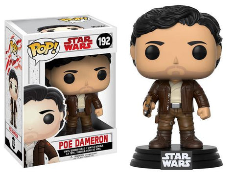 POP! Star Wars #192: Poe Dameron (Funko POP! Bobble-Head) Figure and Box w/ Protector
