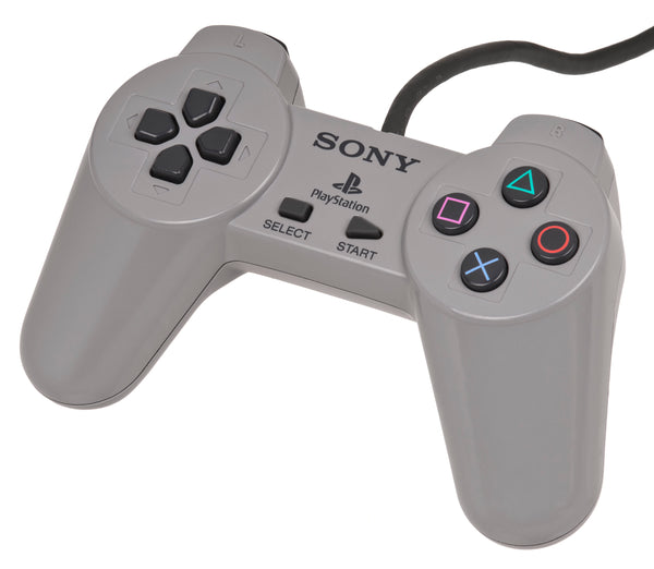 Official SONY Wired Controller - Grey (Playstation 1 Accessory) Pre-Owned