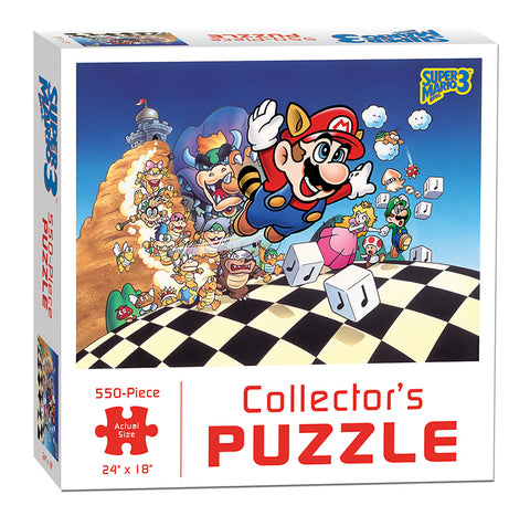 Collector's Puzzle - Super Mario 3 - 550 Piece - 24" x 18" (Nintendo / USAopoly) NEW