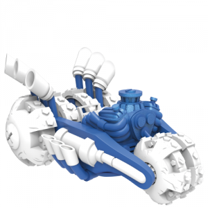 POWER BLUE GOLD RUSHER (Variant / Vehicle) Tech (Skylanders SuperChargers) Pre-Owned: Figure Only