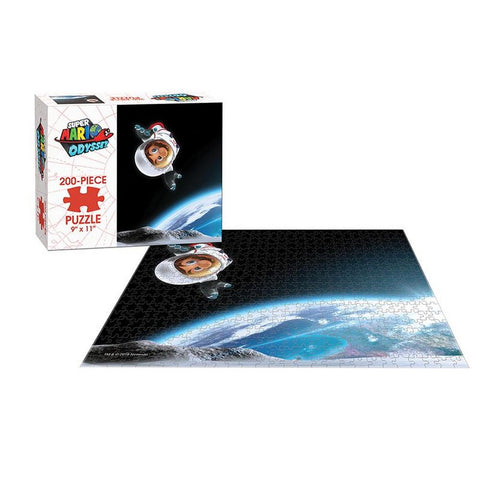 Super Mario Odyssey Puzzle "Moon Kingdom" 200 Piece - 9" x 11" (Nintendo / USAopoly) NEW