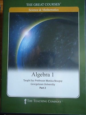 The Great Courses: Science and Mathmatics Algebra I - Part 2 (DVD) Pre-Owned