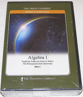The Great Courses: Science and Mathmatics - Algebra I - Part 1 (DVD) Pre-Owned